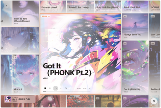 可视化音乐播放器 Folia v0.7.7，支持网易云、酷狗、Navidrome和本地音乐库，通过智能歌词匹配，AI生成配色主题，以及多种全屏歌词动画，实现独特的电脑听歌桌面效果！歌曲播放队列自动拼成