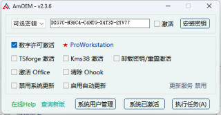 Amoem系统激活工具