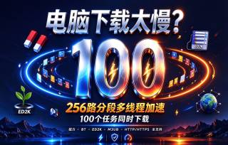 全平台高速下载工具 Rayburst v4.0.0，支持磁力链接、BT种子文件、ED2K电驴、迅雷、M3U8、直链等多种下载协议，256路分段+多线程智能加速下载，配套多种内核浏览器扩展插件，可实现网
