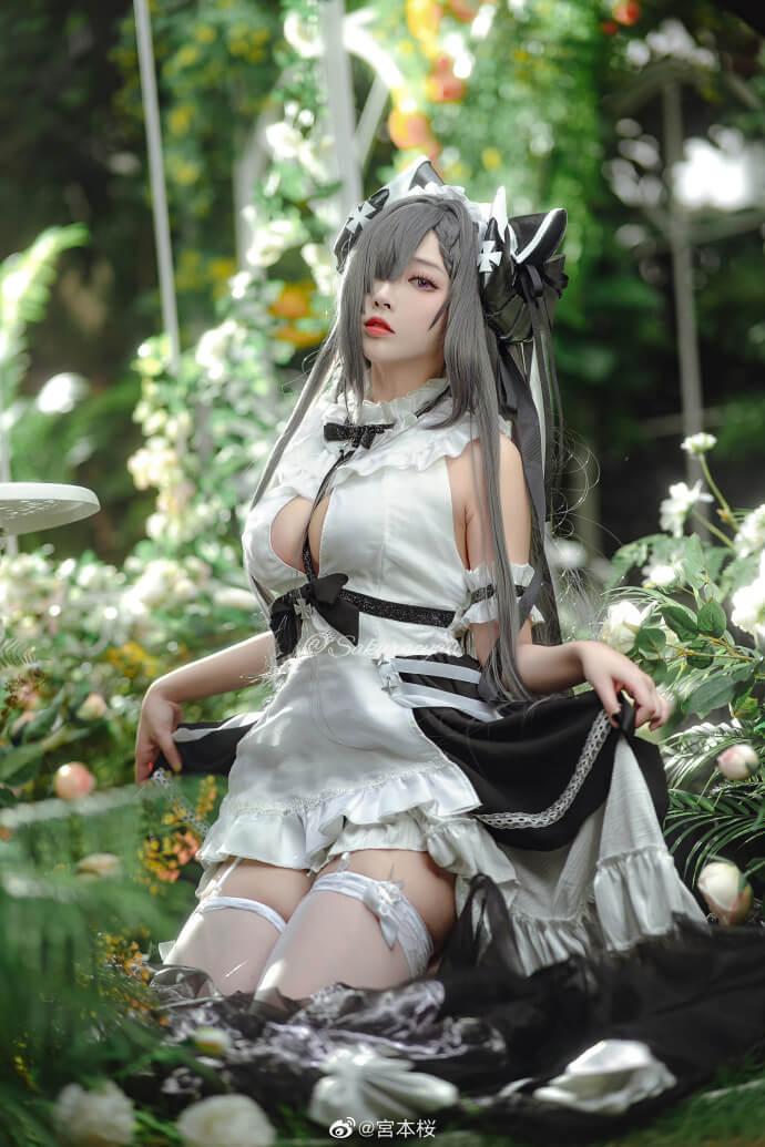 【COS正片】碧蓝航线奥古斯特·冯·帕塞瓦尔【女仆魔女】