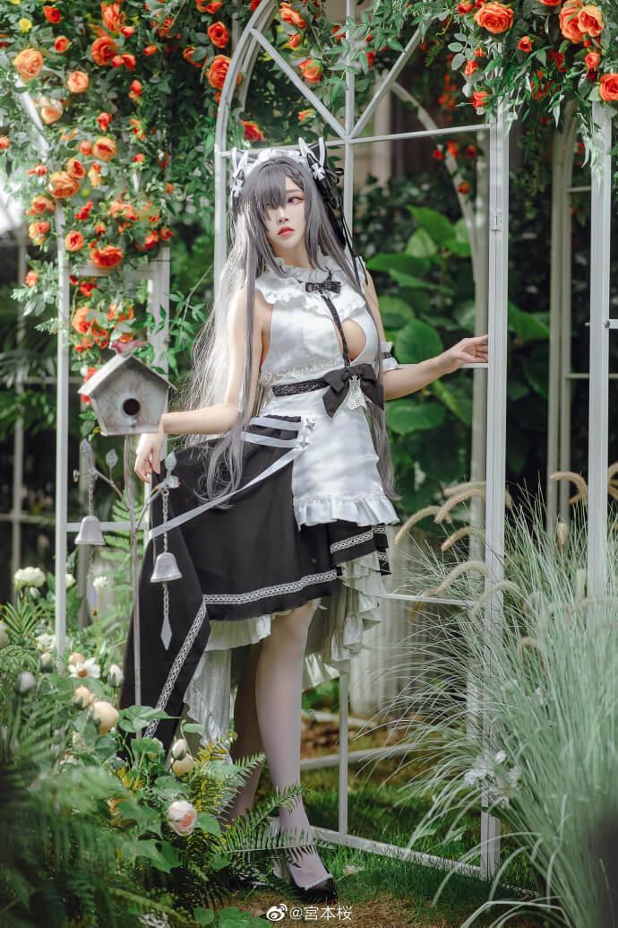 【COS正片】碧蓝航线奥古斯特·冯·帕塞瓦尔【女仆魔女】