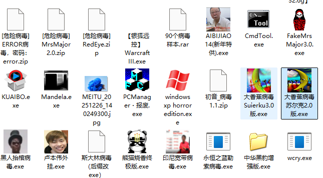 电脑病毒库样本下载【仅供测试，切勿传播】
